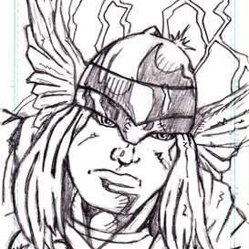 Sketch Card – Thor of the Avengers