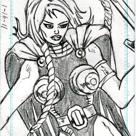 Sketch Card – Valkyrie