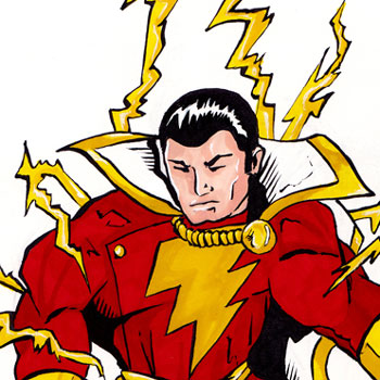 The Weekly Comic Art Challenge 2012 – Week One – Shazam